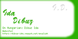 ida dibuz business card